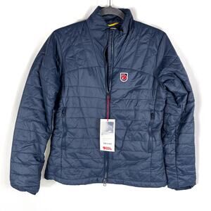 Fjallraven Expedition X-Latt Jacket Navy Blue Full Zip Puffer‎ Sz XS Women's